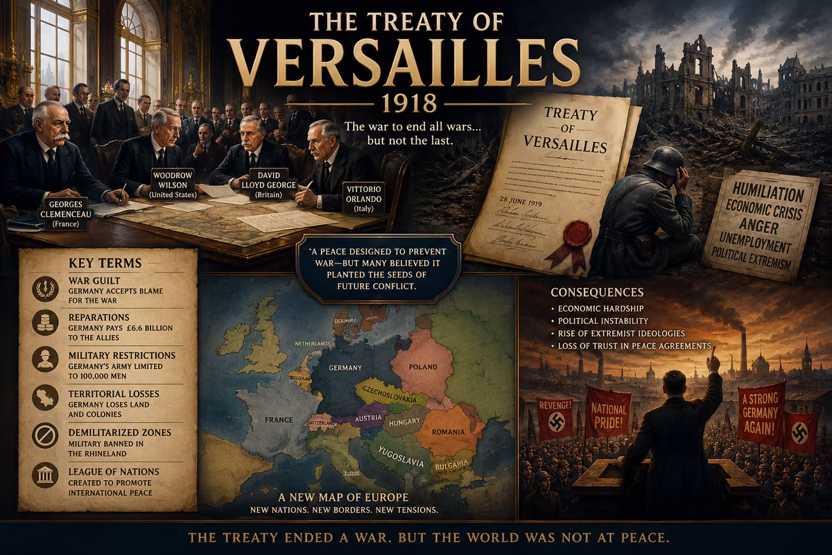 17. Lesson Plan from World War I: The Treaty of Versailles: Terms, Punishment, and Consequences