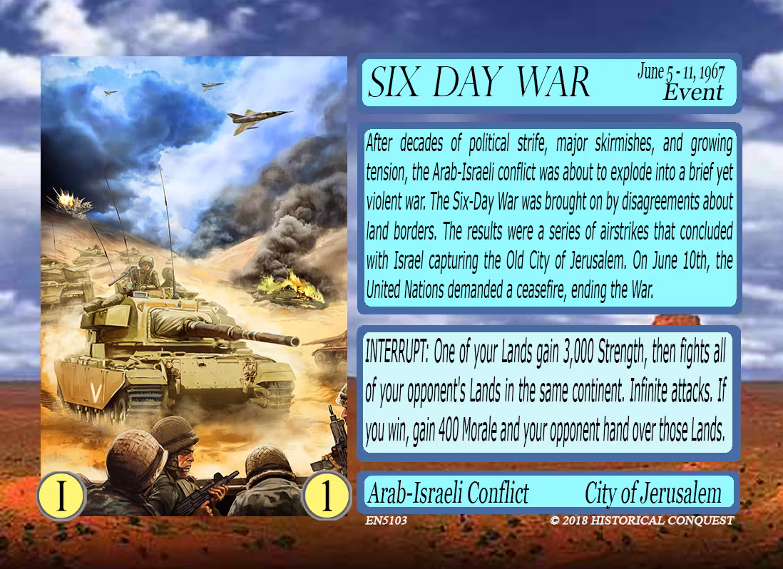 The Six Day War in Israel