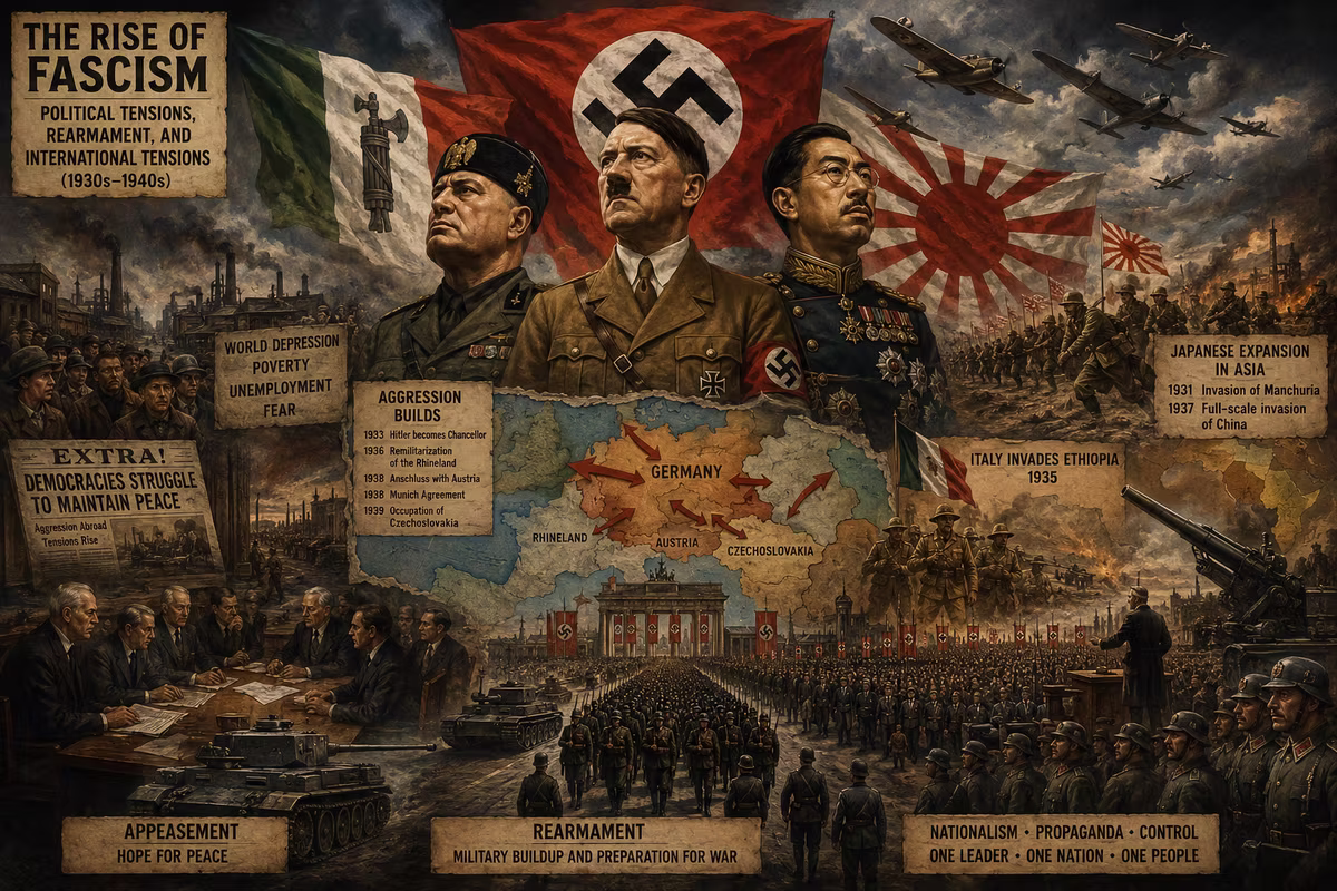 15. Lessons from the Great Depression: Rise of Fascism (Politics, Rearmament, and International Tensions)