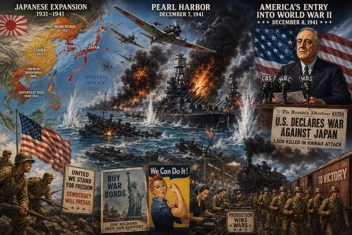 10. Lessons from World War II: Japanese Expansion, Pearl Harbor, and America's Entry into War