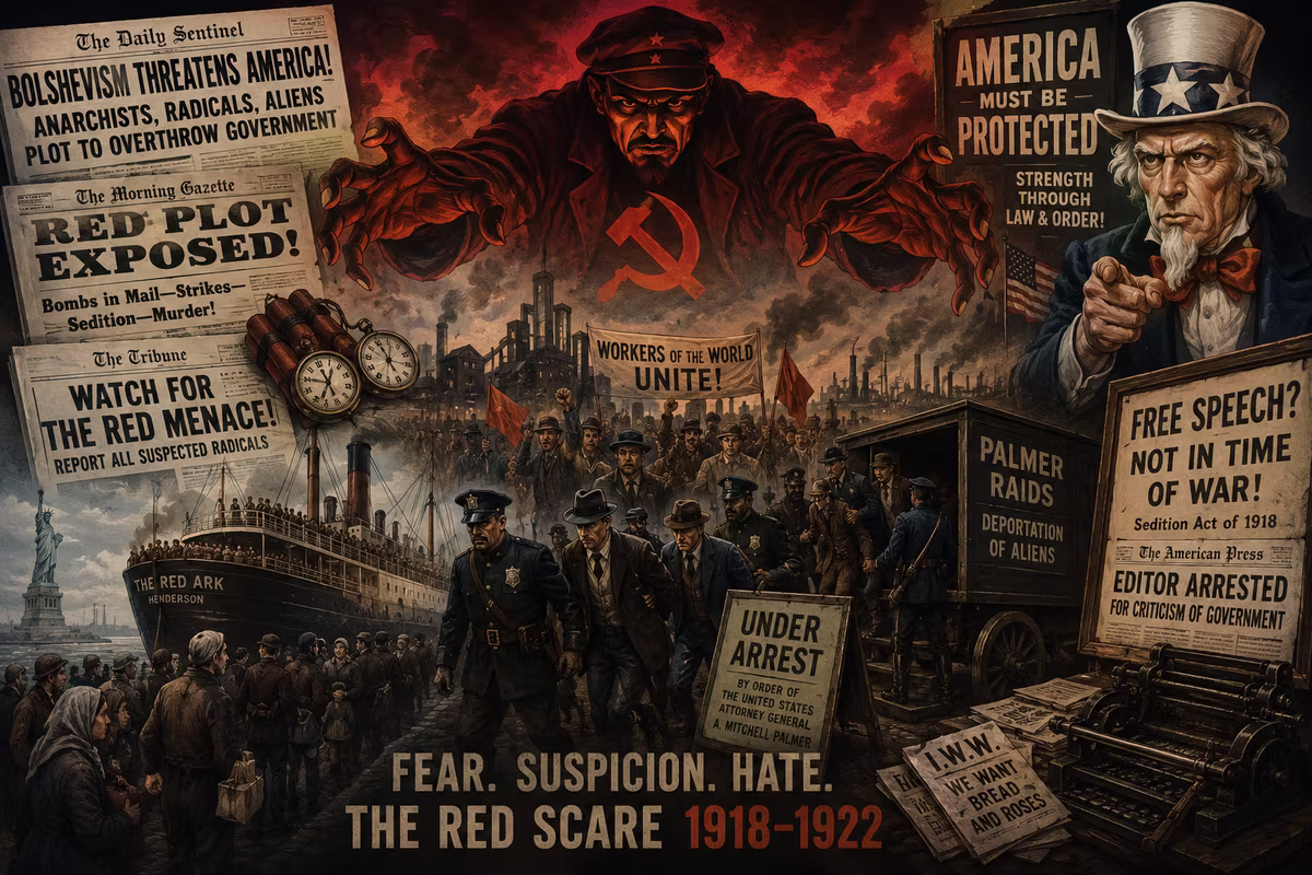 2. Lesson Plans from the Roaring 1920's: The Red Scare and Fear of Revolution (1918–1922)