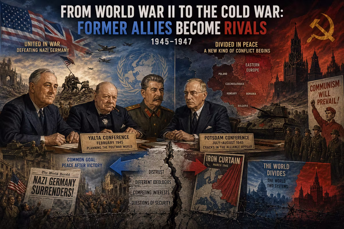 1. Lessons from Cold War: From World War II to the Cold War: Former Allies Become Rivals