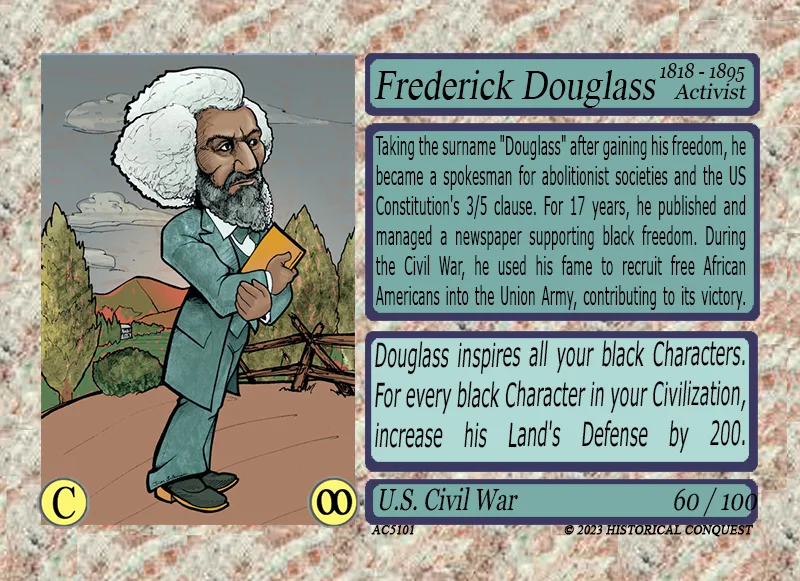 The Frederick Douglass card