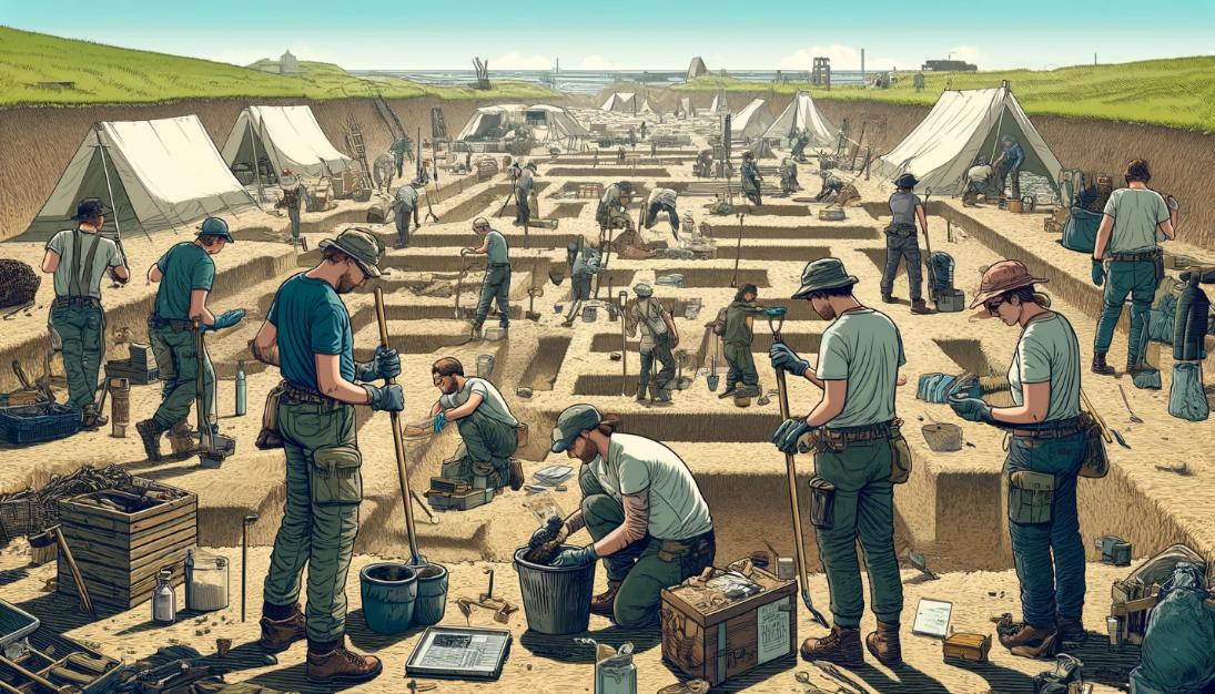 Excavating an Inca site